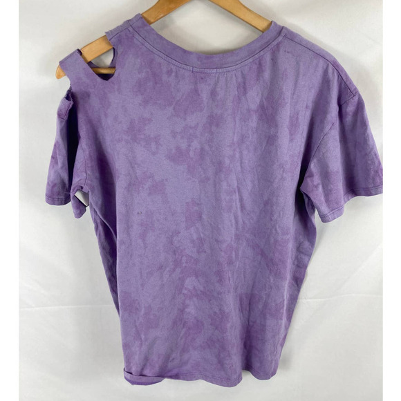 NWT Somewhere West Mineral Wash Ribbed Shoulder Tshirt - Picture 4 of 4